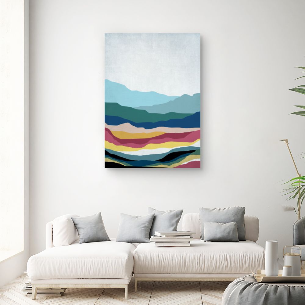 Tableau Paysage abstrait coloré