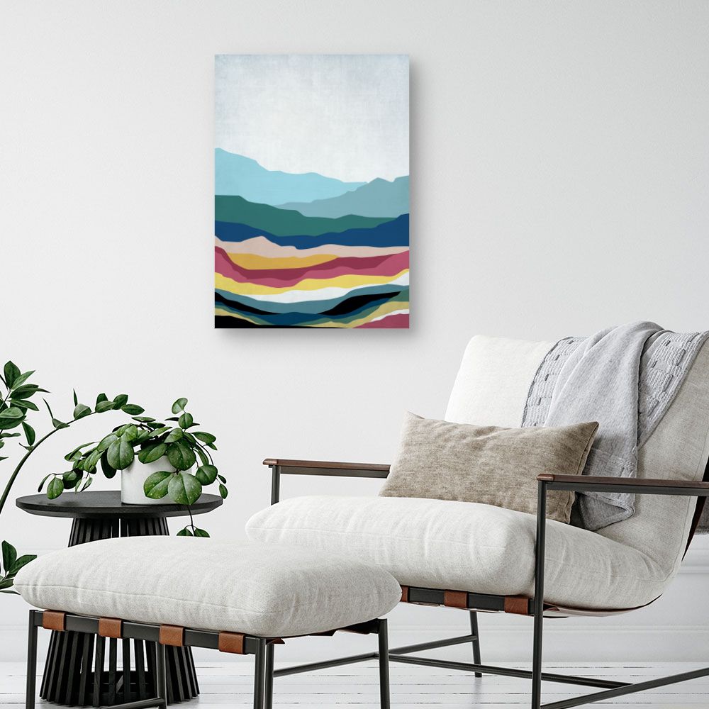 Tableau Paysage abstrait coloré