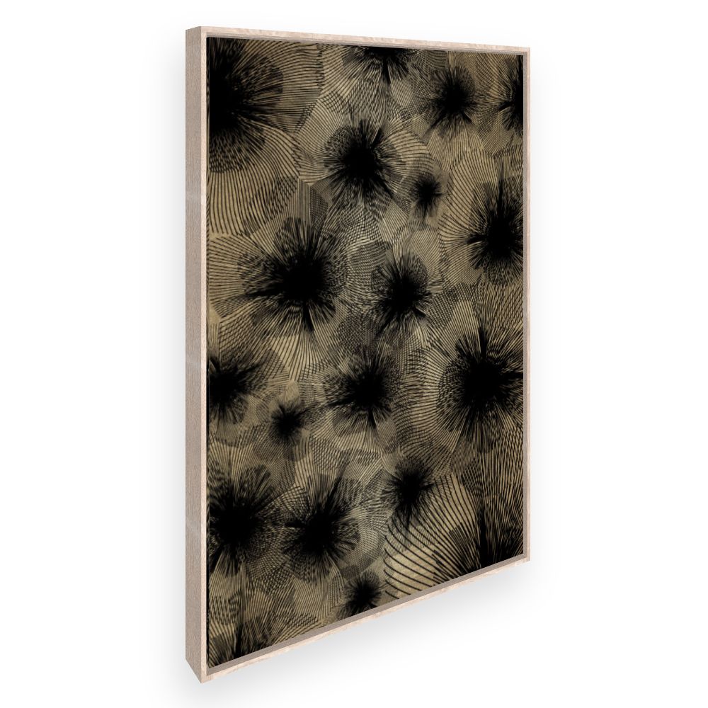 Toile Motifs floraux abstraits