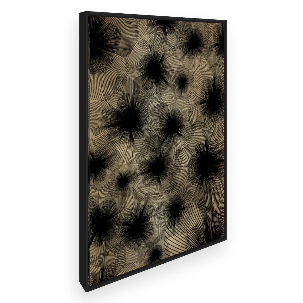 Toile Motifs floraux abstraits