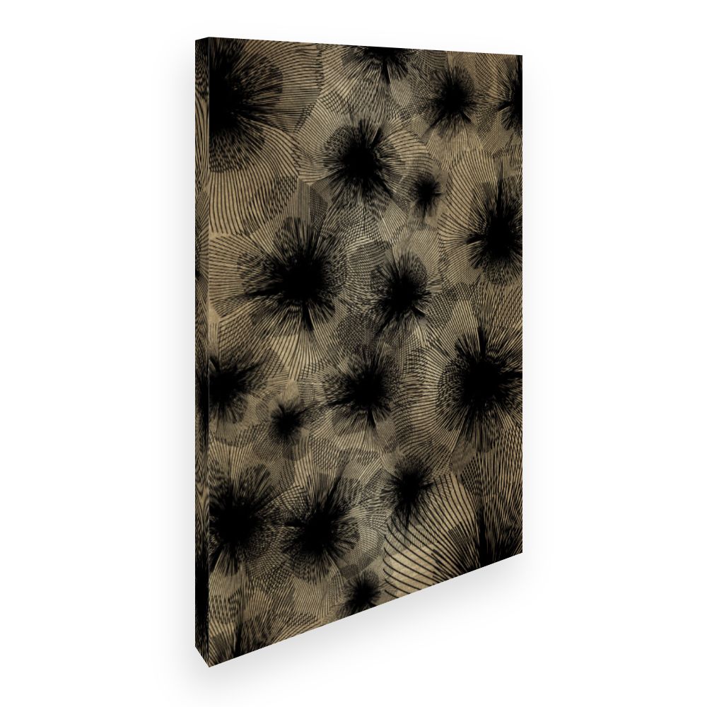 Toile Motifs floraux abstraits