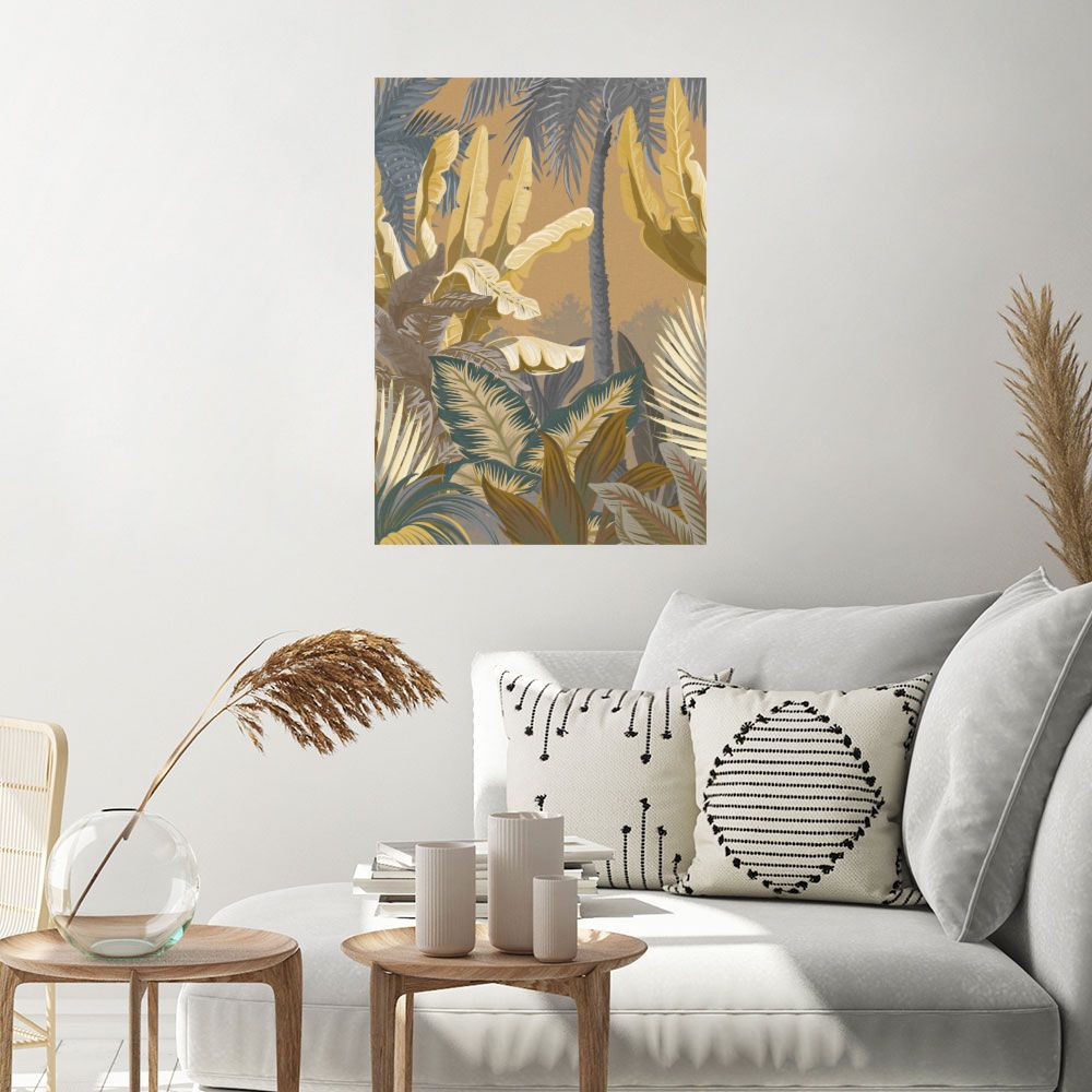 Affiche Feuillage exotique