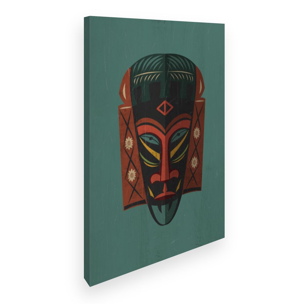 Toile Masque tribal artistique
