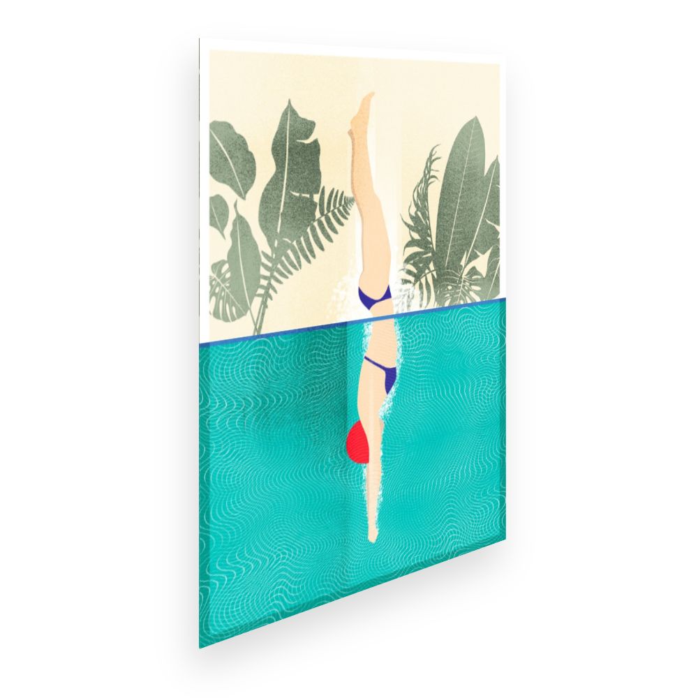 Affiche Plongeon tropical