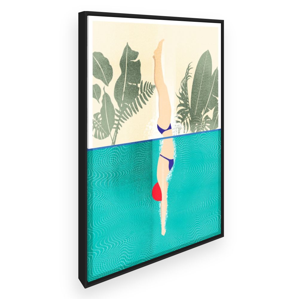 Toile Plongeon tropical