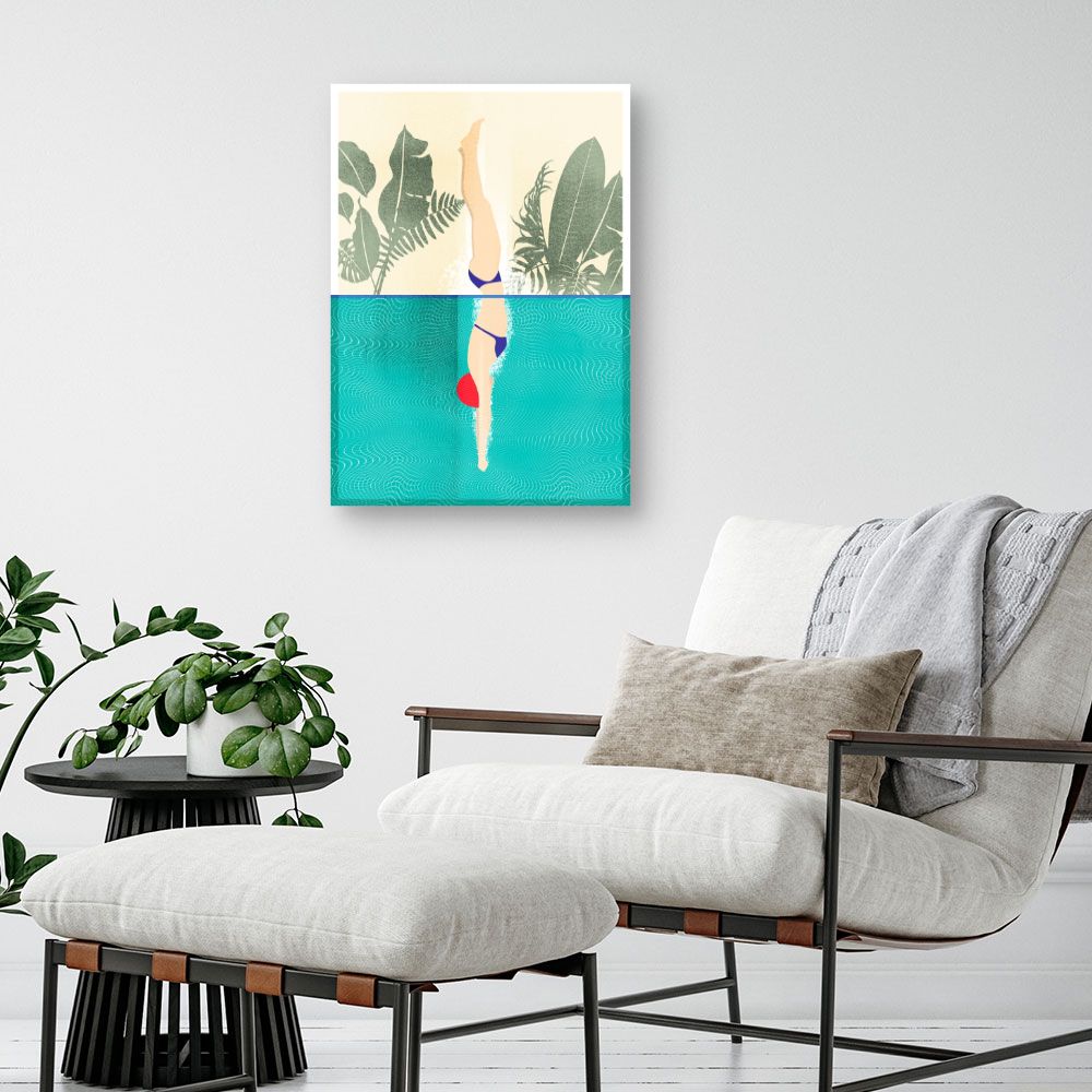 Tableau Plongeon tropical