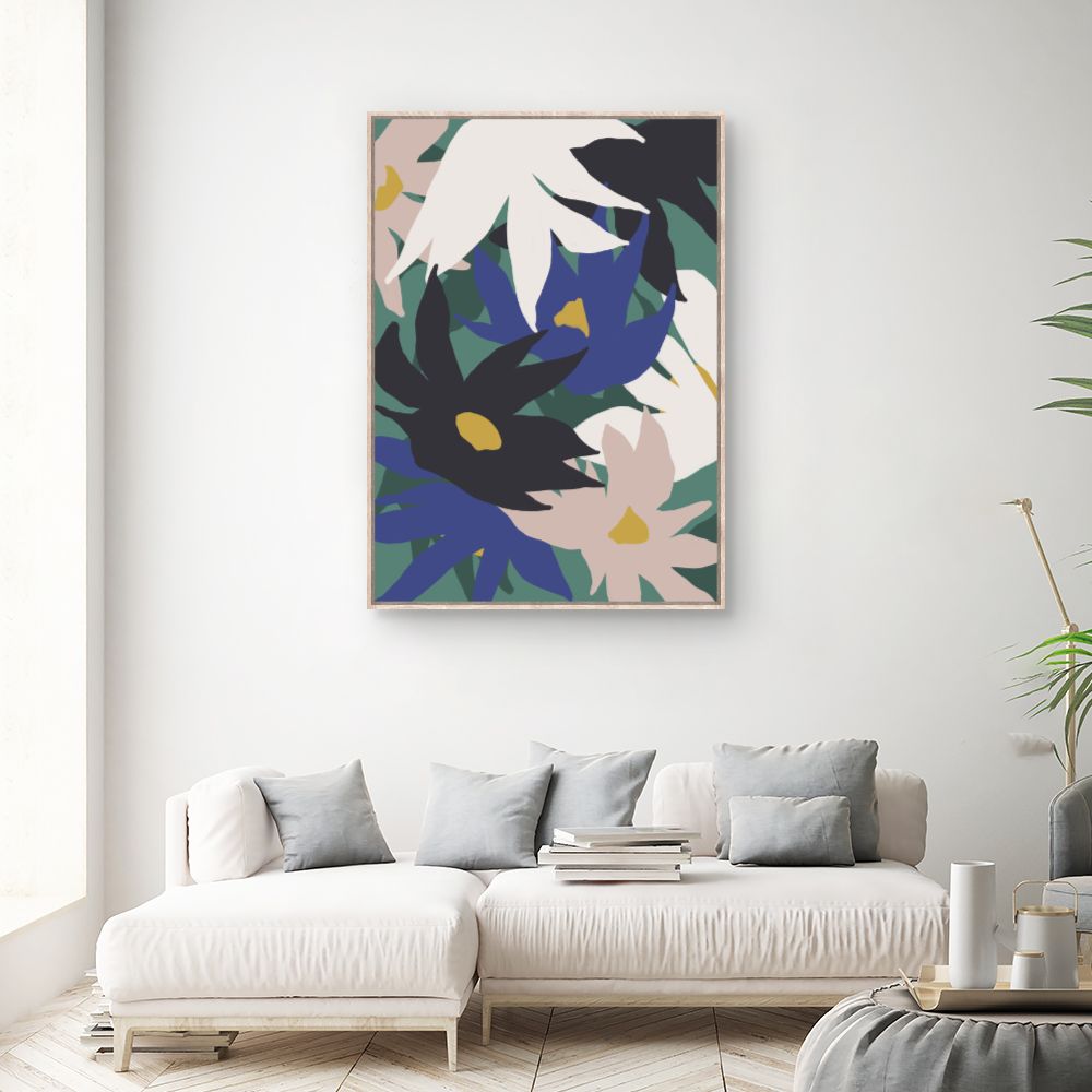 Tableau Fleurs abstraites