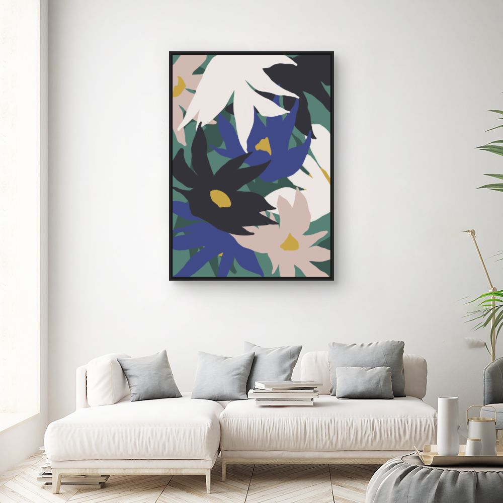 Tableau Fleurs abstraites