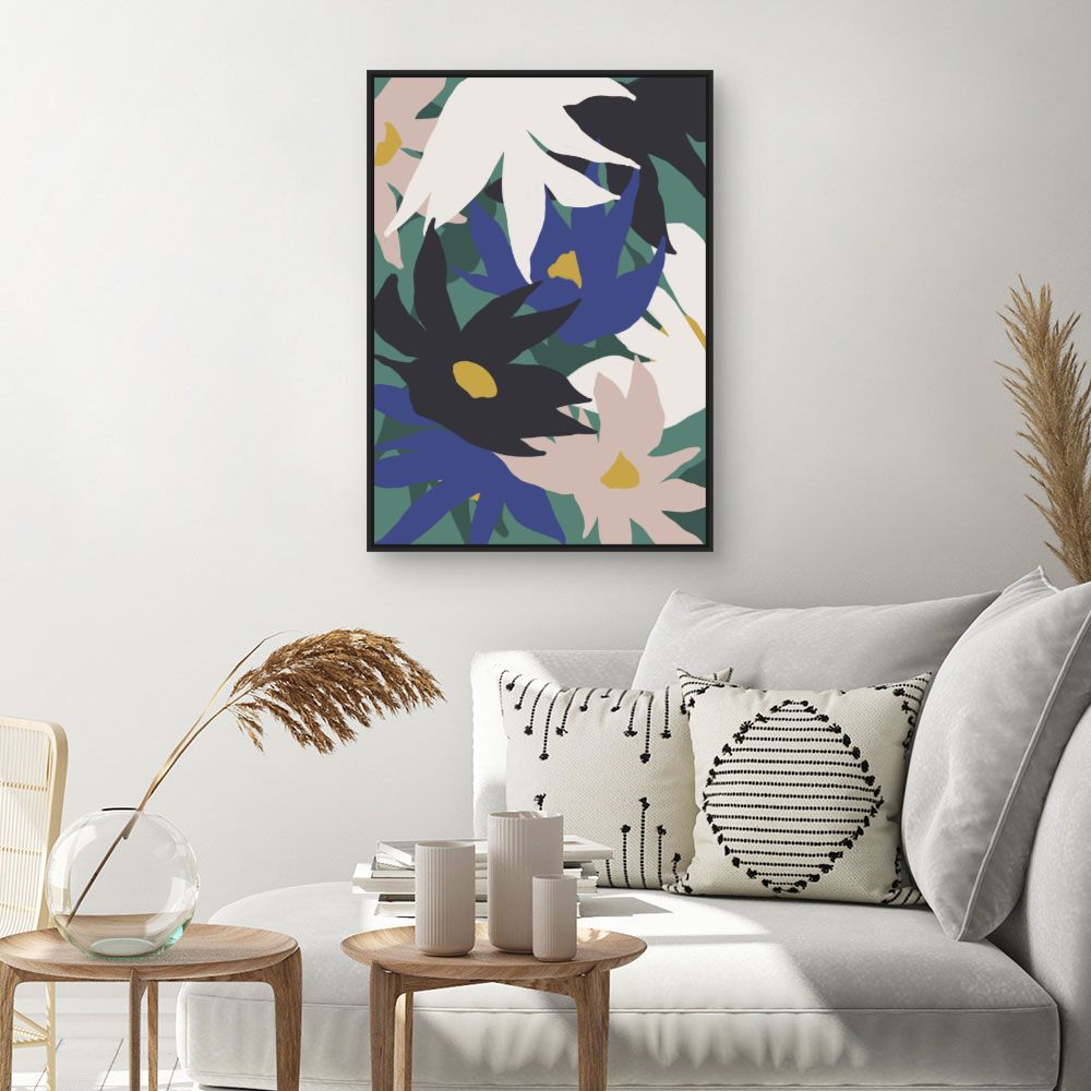 Tableau Fleurs abstraites