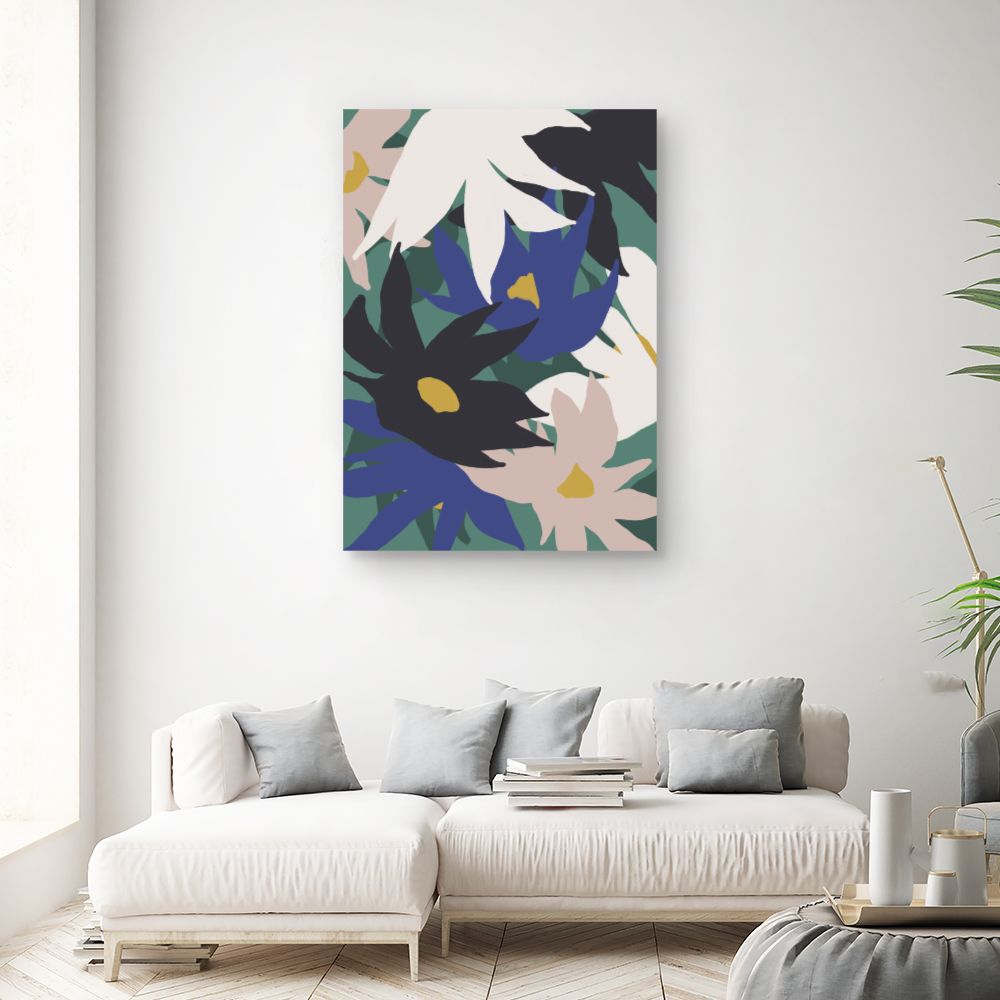 Tableau Fleurs abstraites