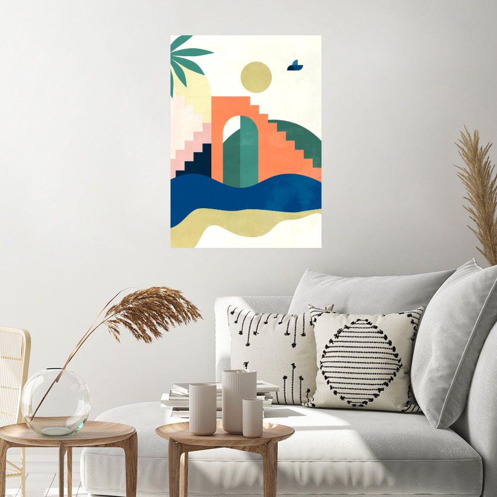 Affiche Paysage abstrait moderne