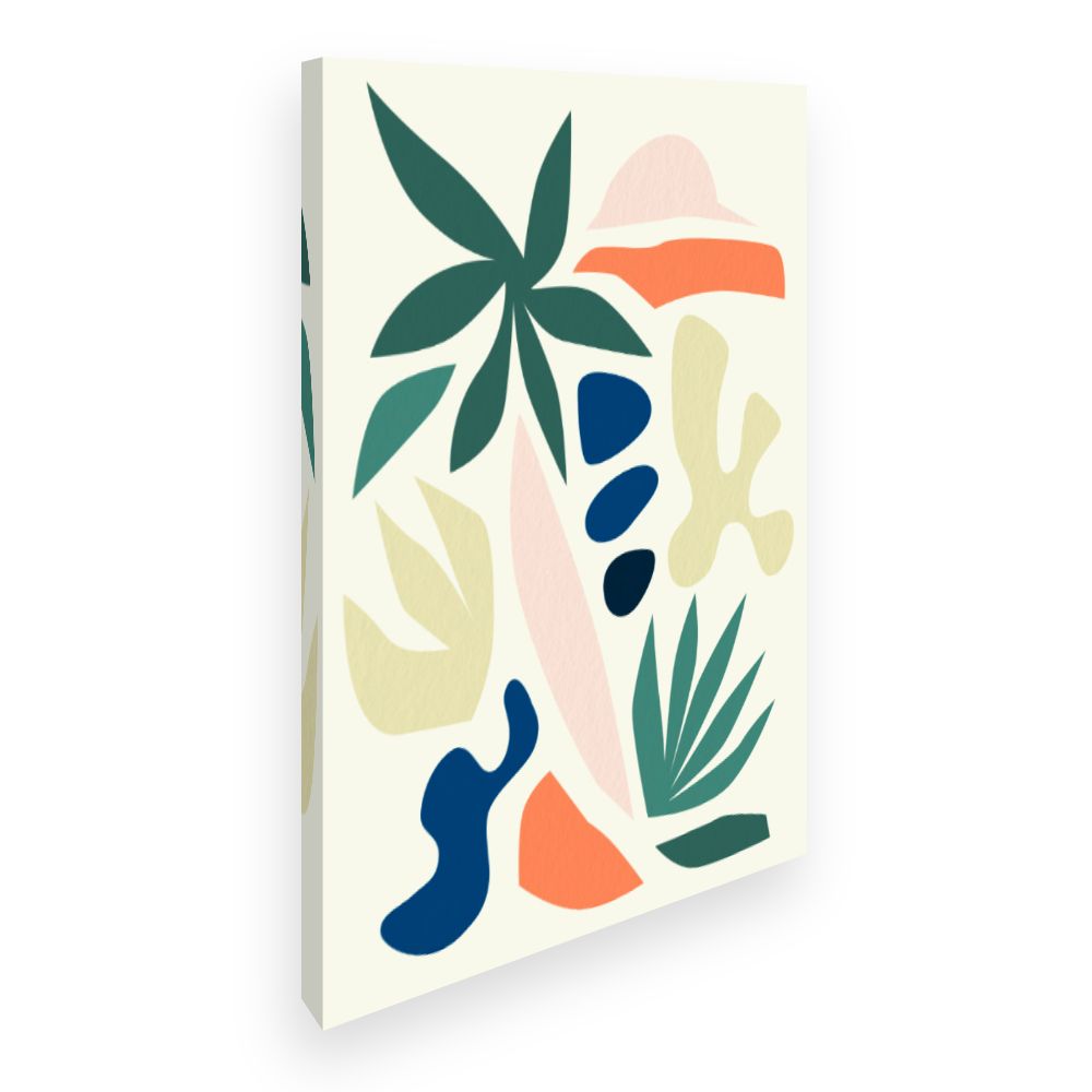 Toile Formes végétales vivantes
