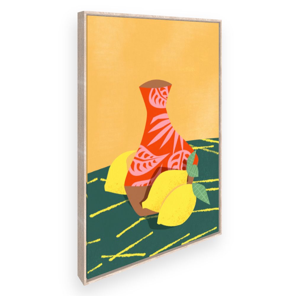 Toile Vase exotique vibrant