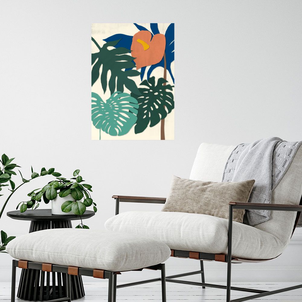 Affiche Feuillage exotique