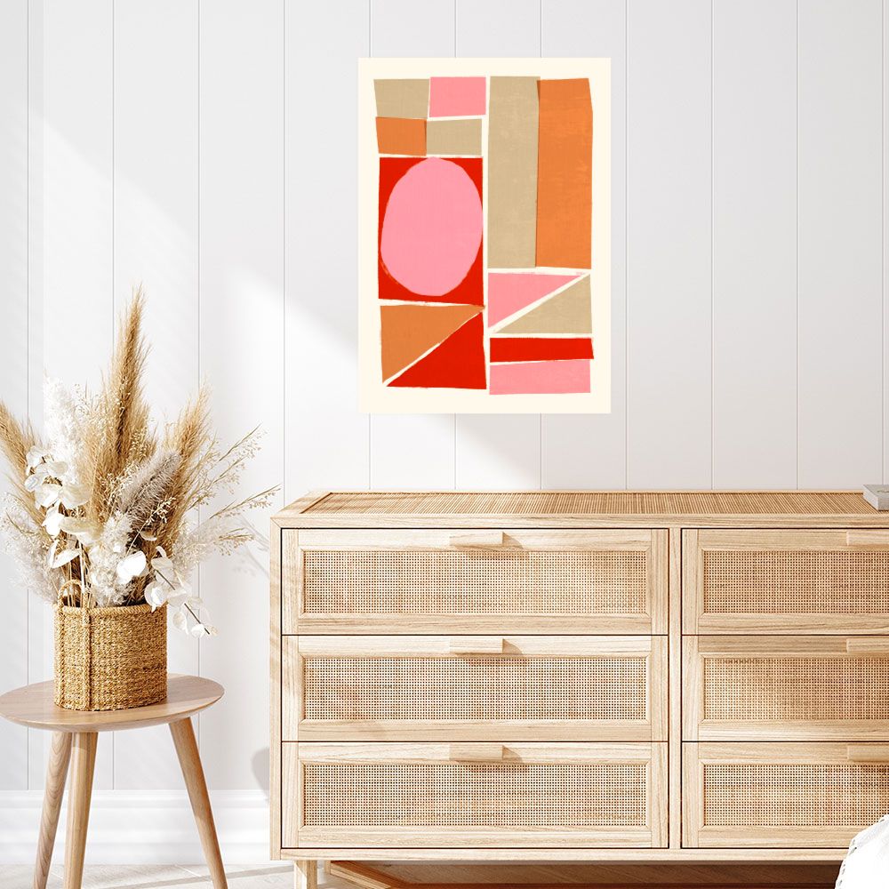 Affiche Formes géométriques vives