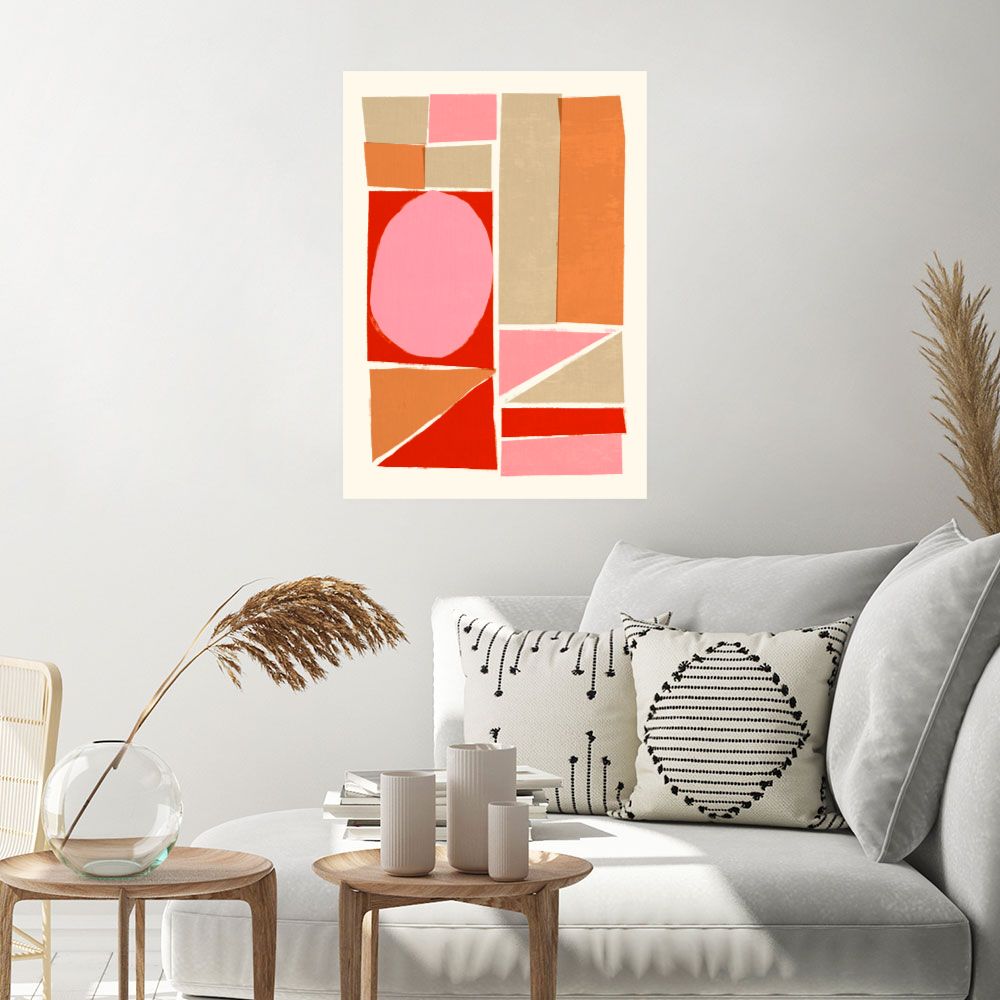 Affiche Formes géométriques vives