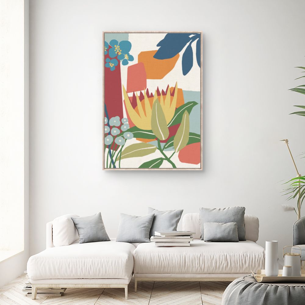 Tableau Fleurs abstraites