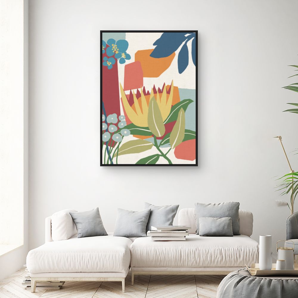 Tableau Fleurs abstraites
