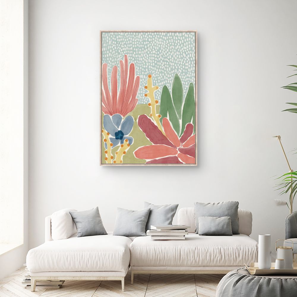 Tableau Fleurs abstraites colorées