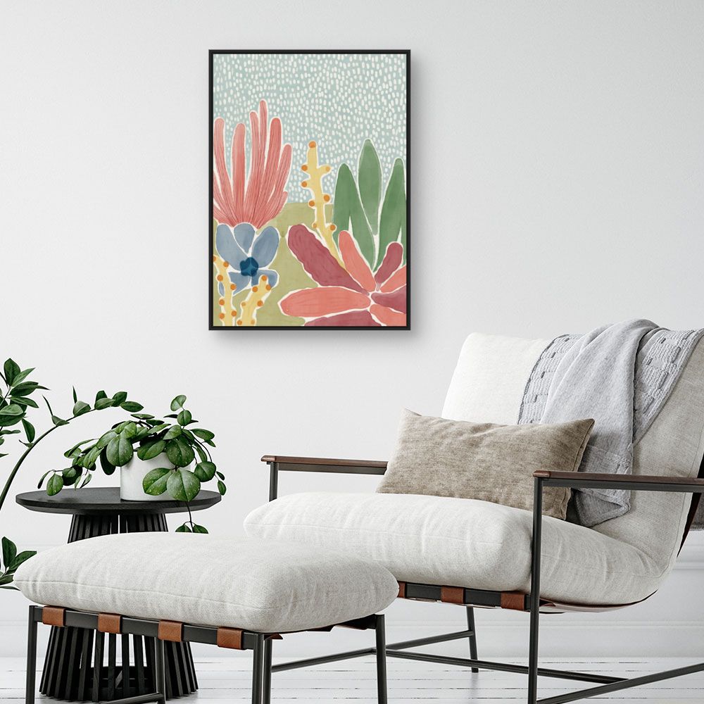 Tableau Fleurs abstraites colorées