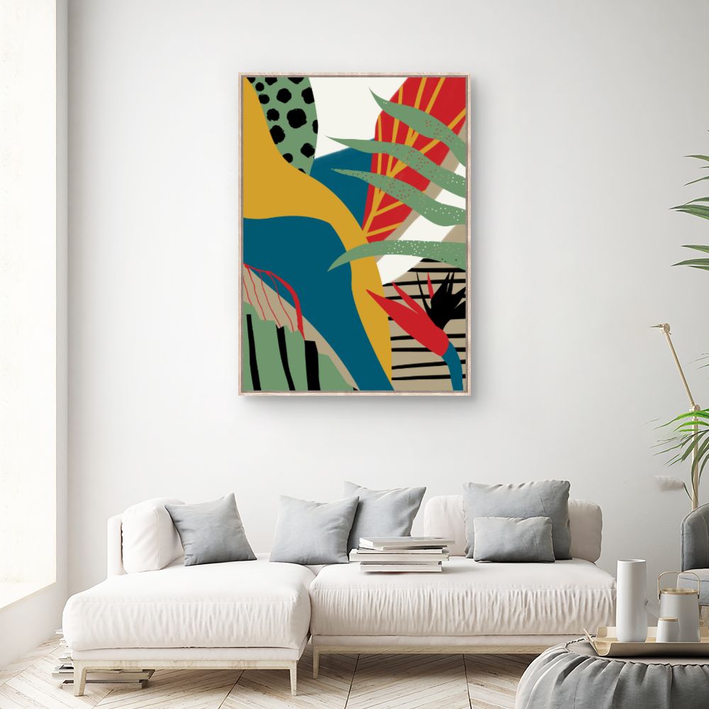 Tableau Jungle abstraite