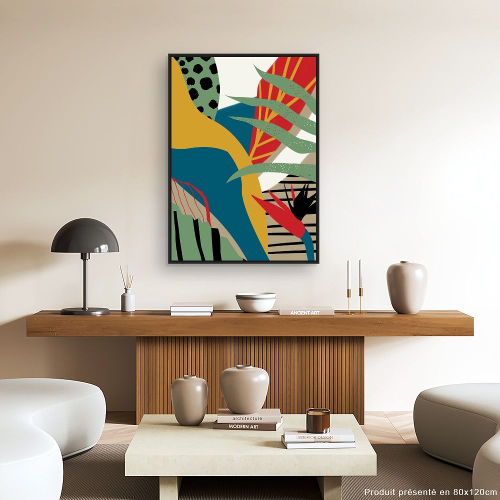 Tableau Jungle abstraite