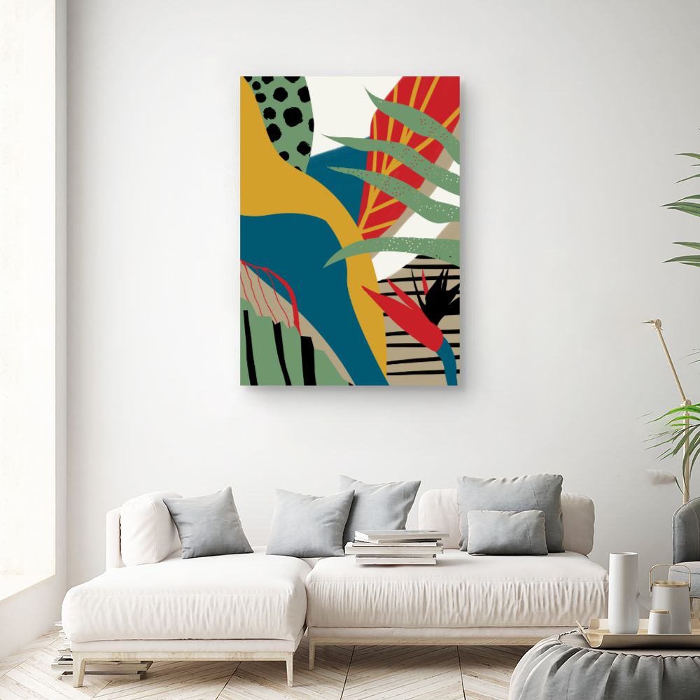 Tableau Jungle abstraite