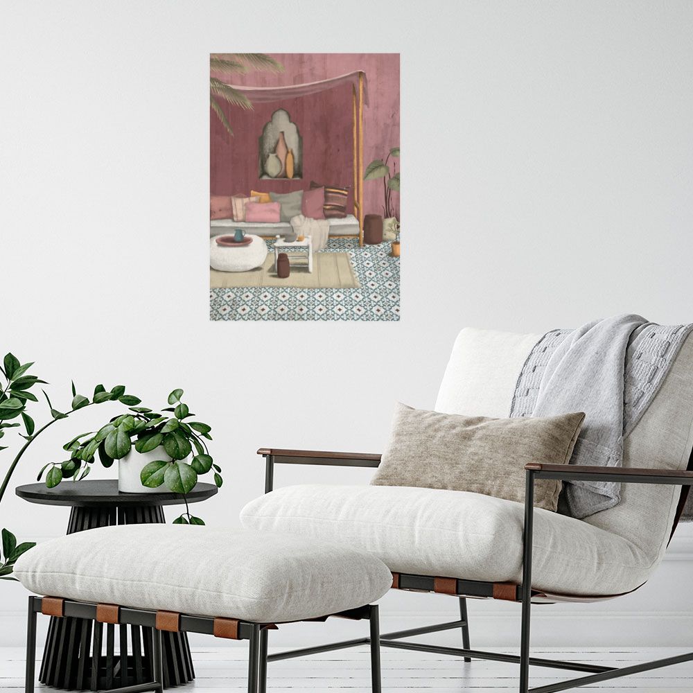 Affiche Salon exotique chic