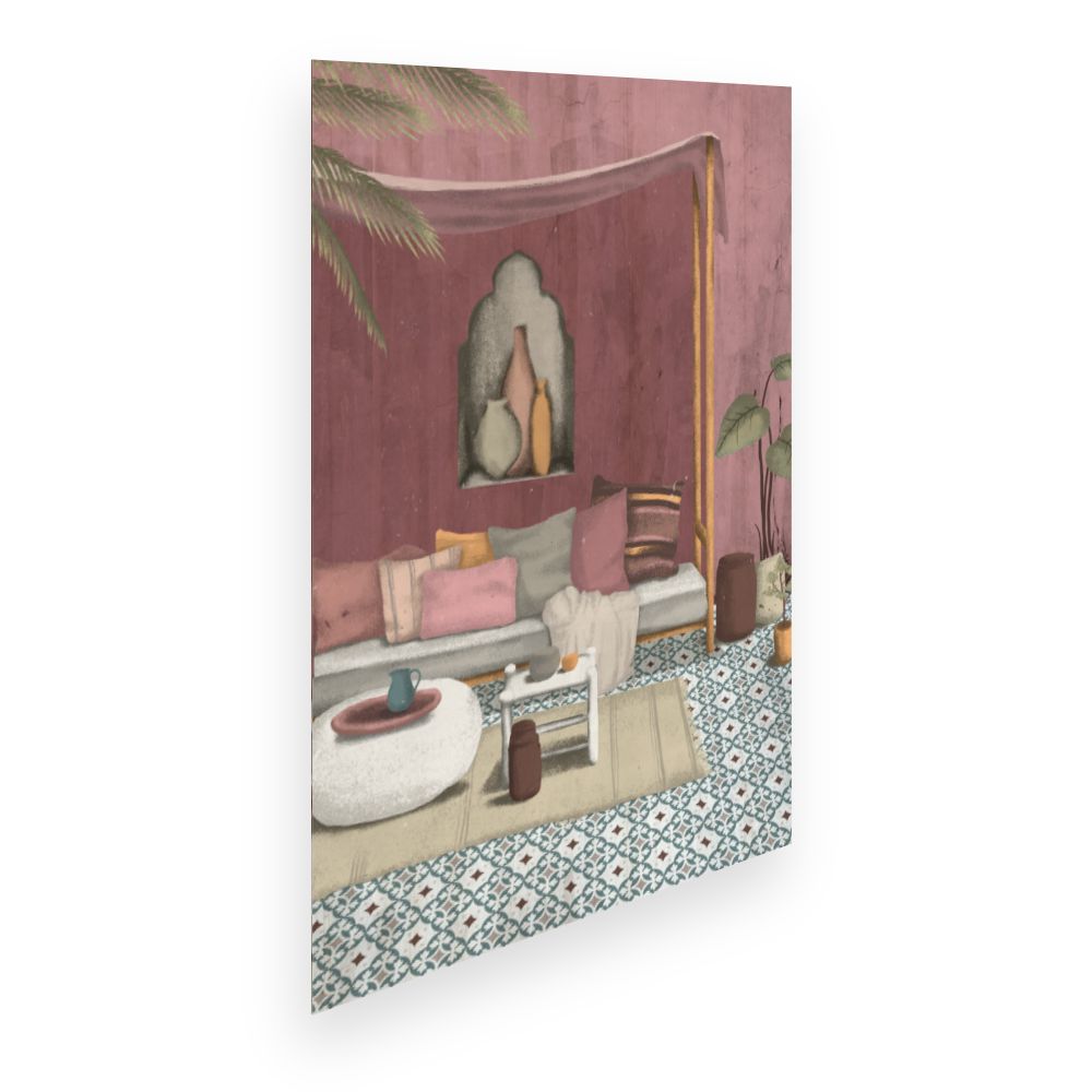 Affiche Salon exotique chic