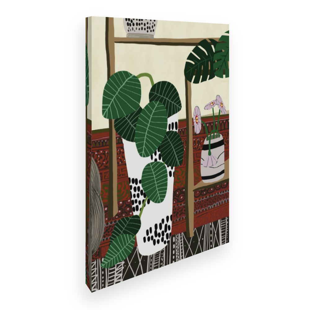 Toile Plantes graphiques