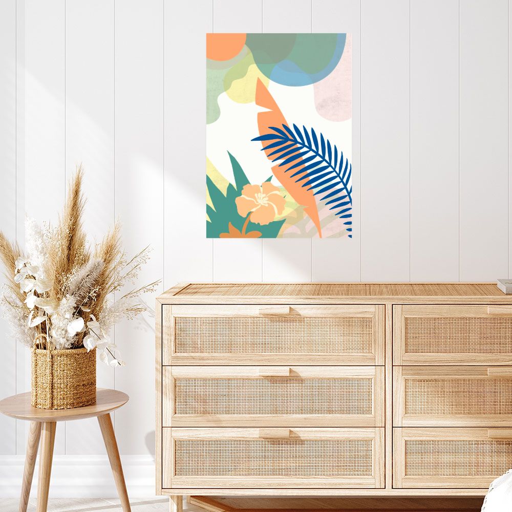 Affiche Feuillage tropical vibrant