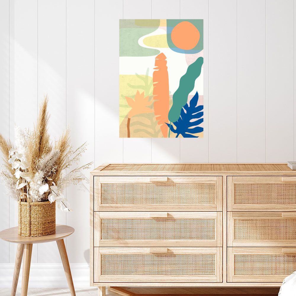 Affiche Jungle abstraite