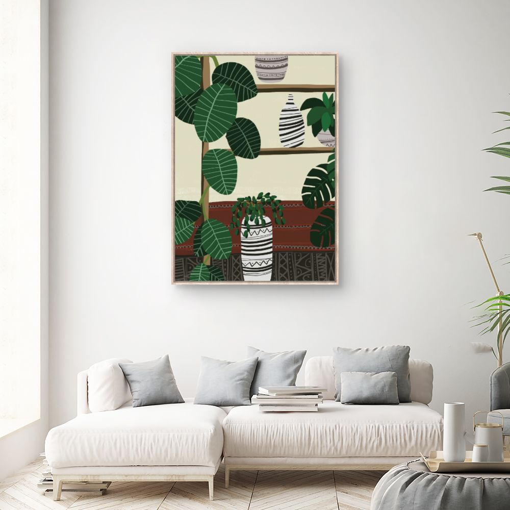 Tableau Plantes et vases