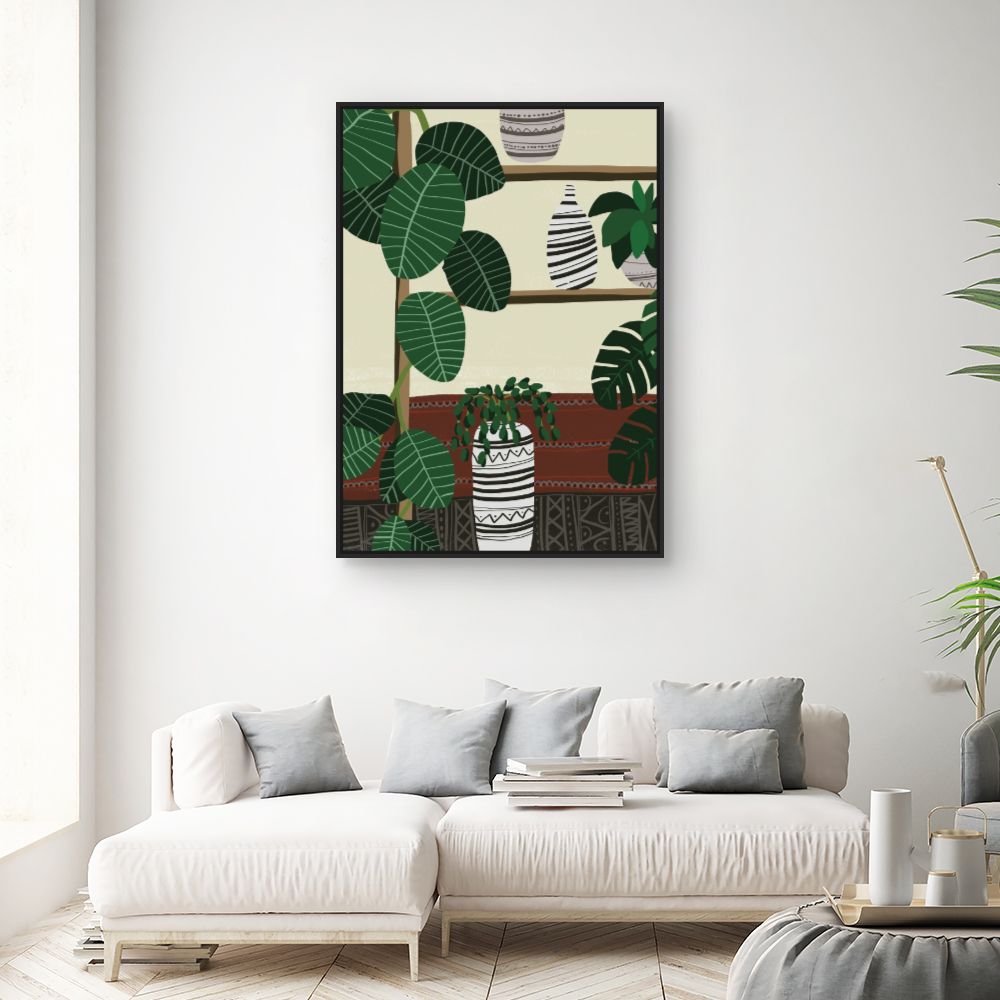 Tableau Plantes et vases
