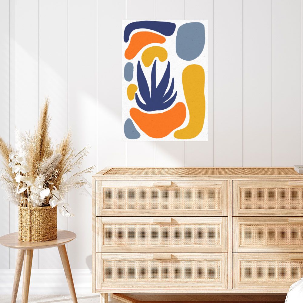 Affiche Formes abstraites vibrantes