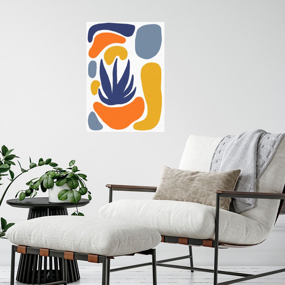 Affiche Formes abstraites vibrantes