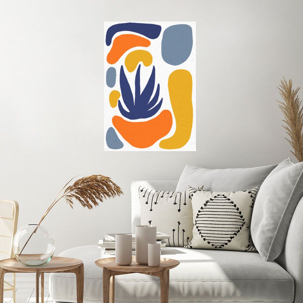 Affiche Formes abstraites vibrantes