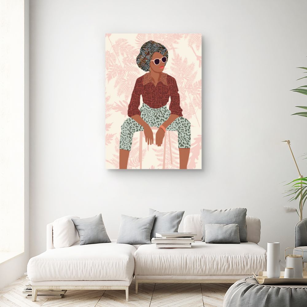 Tableau Portrait stylisé audacieux