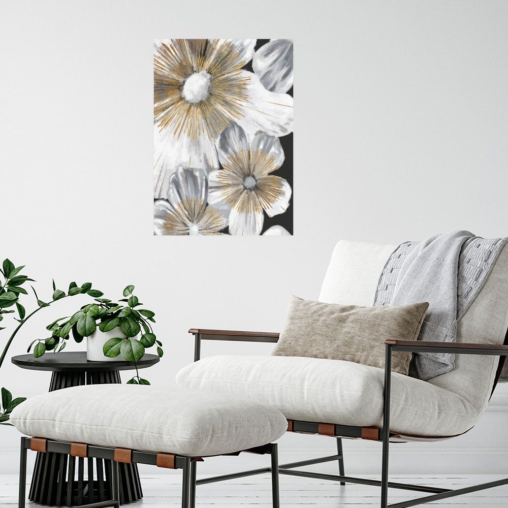 Affiche Fleurs scintillantes