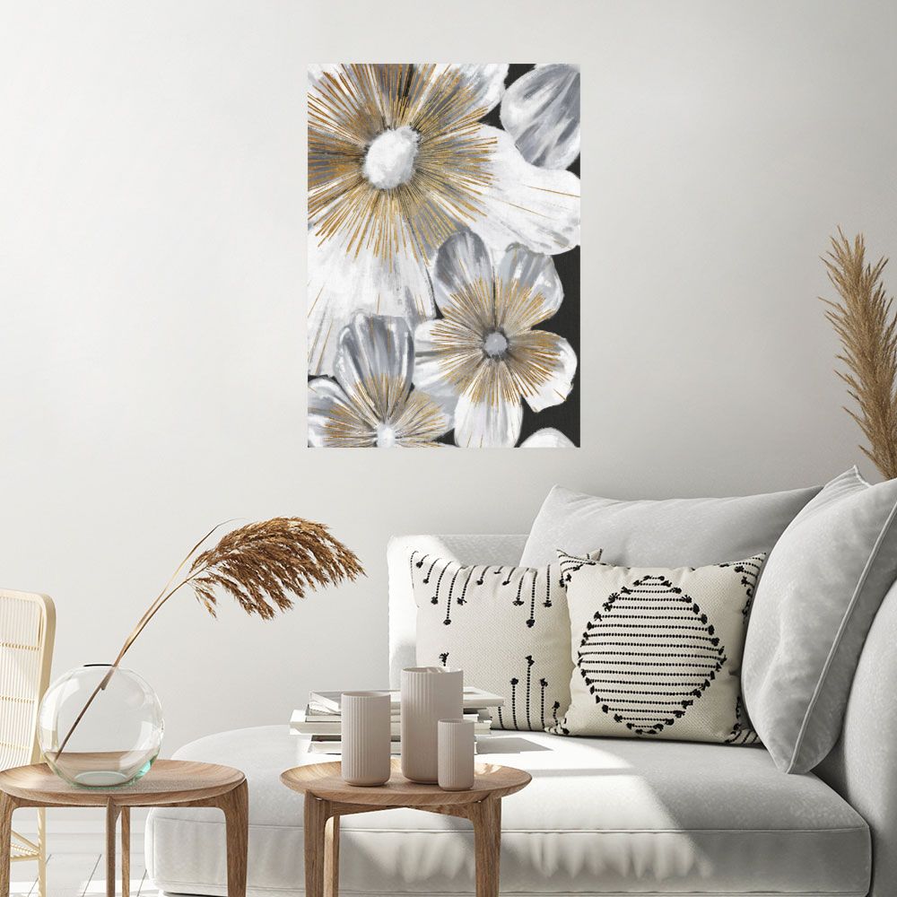 Affiche Fleurs scintillantes
