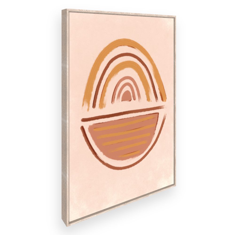 Toile Arc stylisé en terre