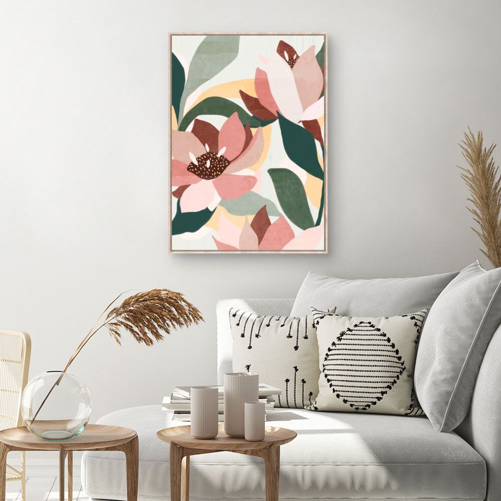 Tableau Fleurs abstraites
