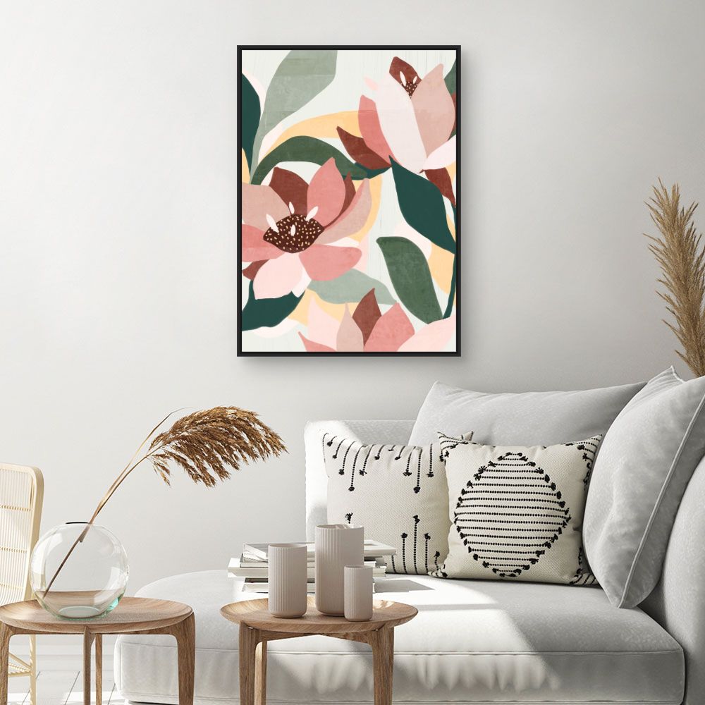 Tableau Fleurs abstraites
