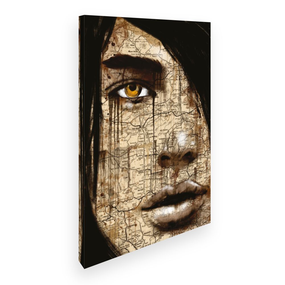 Toile Portrait cartographique