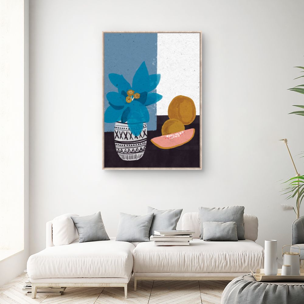 Tableau Vase fruité vibrant