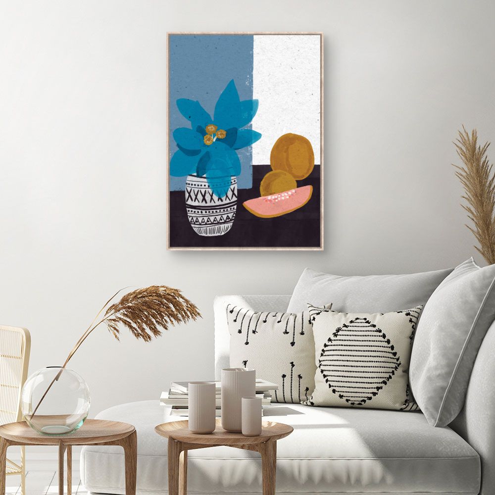 Tableau Vase fruité vibrant