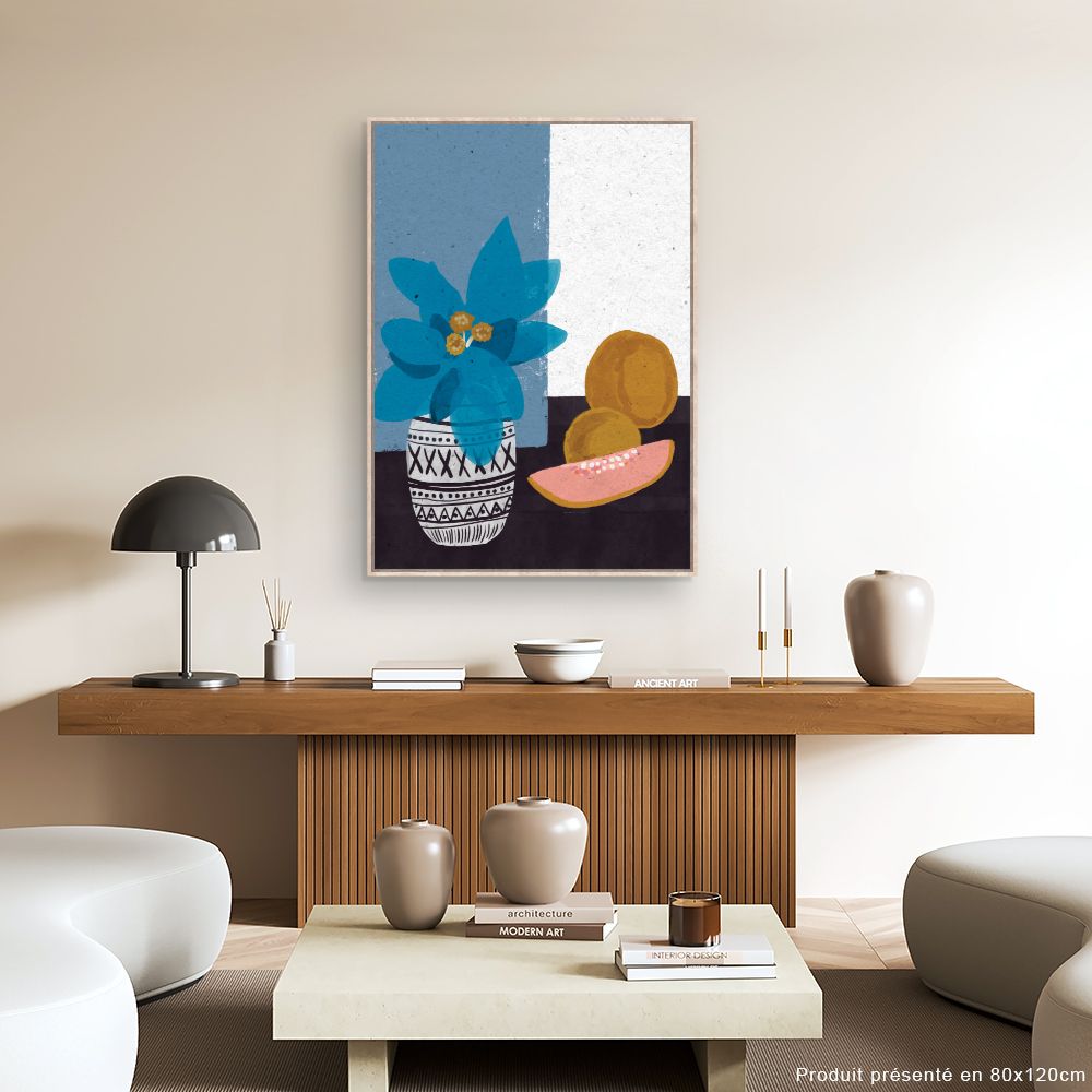 Tableau Vase fruité vibrant