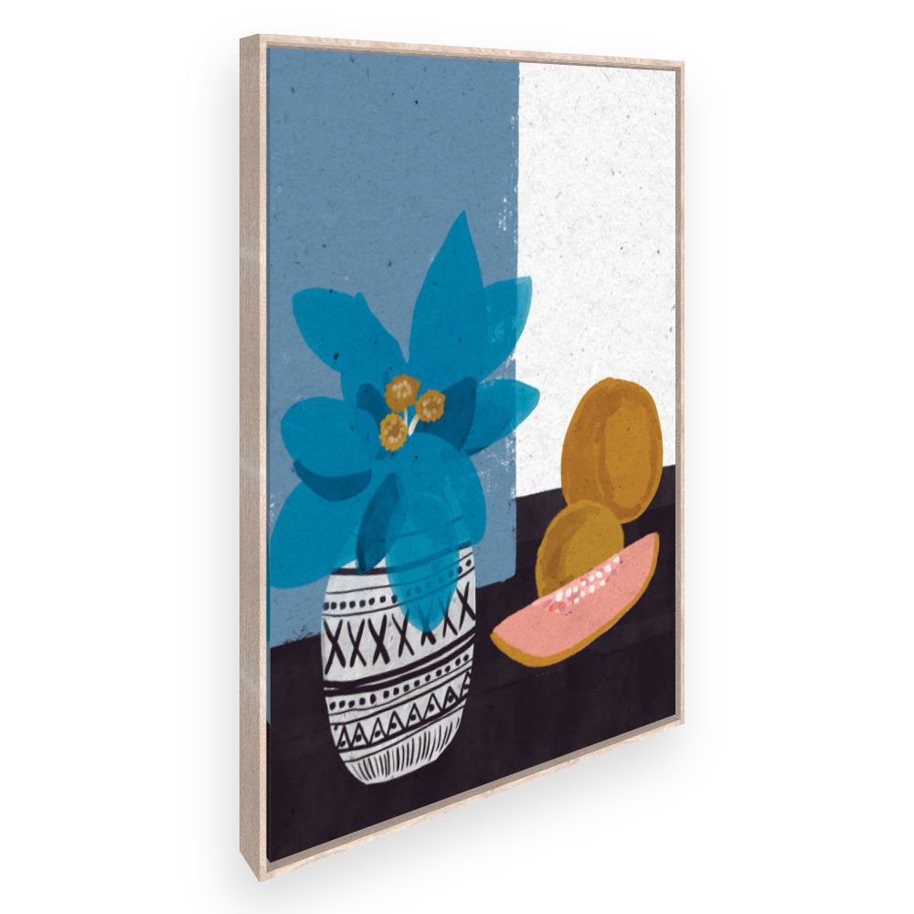 Toile Vase fruité vibrant