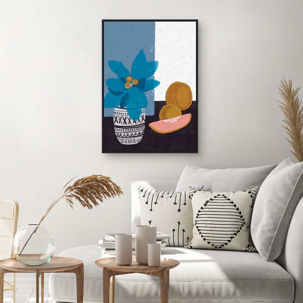 Tableau Vase fruité vibrant