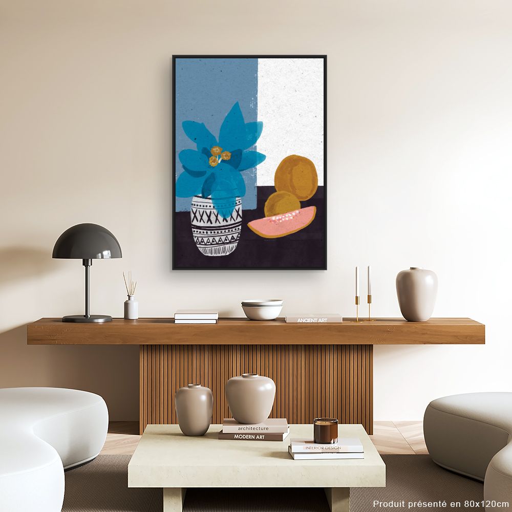 Tableau Vase fruité vibrant